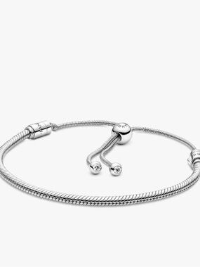 Genuine PANDORA MOMENTS Snake Chain Slider Bracelet Authentic NIB!